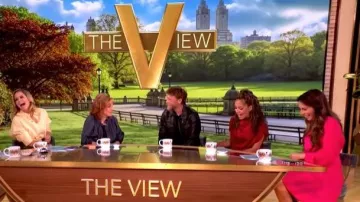 Milly Liv Long Sleeve Pleated Dress worn by Alyssa Farah Griffin as seen in The View on  June 17, 2026
