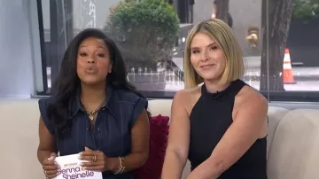 Veronica Beard Johanne Halter Top Black worn by Jenna Bush Hager as seen in Today with Jenna & Sheinelle on June 18, 2026