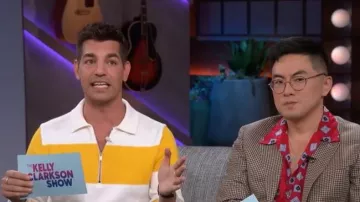 J. Crew Heritage Cotton Quarter-zip Sweater worn by Matt Rogers as seen in The Kelly Clarkson Show on June 16, 2026