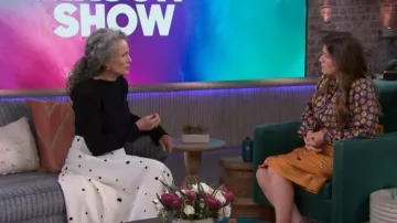 Camilla and Marc Woven Midi Skirt worn by Andie MacDowell as seen in The Kelly Clarkson Show on June 17, 2026