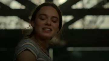 H&M Ribbed Boat-Neck Top worn by Percy Fraser (Sadie Soverall) as seen in Every Year After (S01E07)