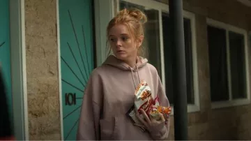 H&M Hoodie in Dark Taupe worn by Delilah (Abigail Cowen) as seen in Every Year After (S01E08)