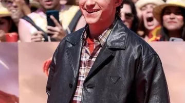 Madrid Event Spider Man 2026 Tom Holland Black Jacket