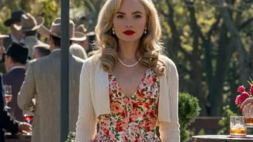 Dutton Ranch Oreana Floral V Neck Dress as seen in Dutton Ranch (S01)