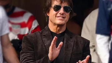 Tom Cruise Los Angeles 2026 World Cup Blazer worn by Tom Cruise in Tom Cruise And David Beckham At The 2026 FIFA World Cup Opening Ceremony In Los Angeles