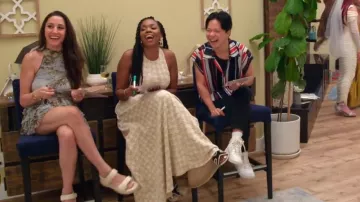 Fashion Nova Black Faux Fur Sandals worn by Jasmine Goode as seen in The Valley (S03E08)