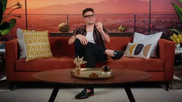 Ted Baker Monier Textured Stripe Relaxed Crochet Shirt worn by Tom Schwartz as seen in The Valley (S03E10)