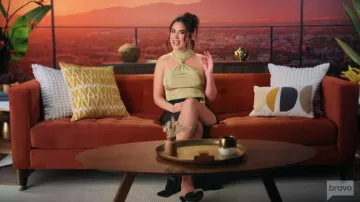Meshki Nikki Lurex Top With Hardware worn by Michelle Saniei as seen in The Valley (S03E11)