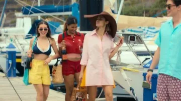Adidas X Gucci Cotton Polo worn by Leo (Amanda Palomino) as seen in Oasis Resort (S01E02)