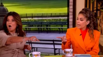 Zimmermann Alchemy Double Breasted Blazer worn by Sunny Hostin as seen in The View on  June 22, 2026