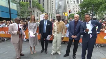 Gucci Marmont GG Ankle-Strap Sandals worn by Savannah Guthrie as seen in Today on  June 22, 2026