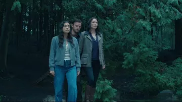 GAP Wool Bomber Jacket worn by Alice Dhawan (Sadie Laflamme-Snow) as seen in The Way Home (S04E01)