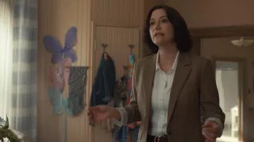 Theory Lynnia Blazer in Good Wool worn by Kat Landry (Chyler Leigh) as seen in The Way Home (S04E03)