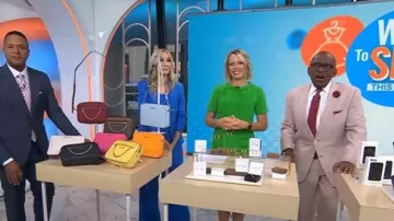 Alice + Olivia Eric Linen-Blend Pleated Pants worn by Chassie Post as seen in Today on June 22, 2026