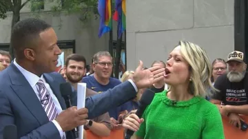 Lisi Lerch Large Audrey Earrings worn by Dylan Dreyer as seen in Today on June 22, 2026