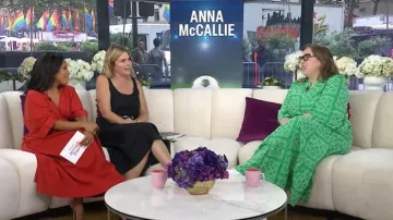 Brakeburn Clarisa Embroidered Maxi Dress worn by Anna Mccallie as seen in Today with Jenna & Sheinelle on  June 23, 2026