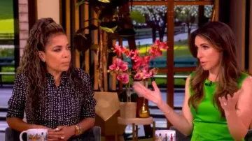 Leo Lin Cleo Appliqué Sleeveless Midi Dress worn by Alyssa Farah Griffin as seen in The View on  June 23, 2026