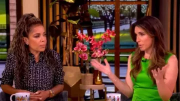 Altuzarra Kieran Printed Silk Midi Dress worn by Sunny Hostin as seen in The View on June 23, 2026