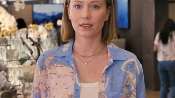 Ava Daniels Hacks S02 World Map Shirt as seen in Hacks (S02)