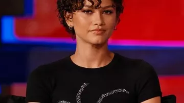 Spider-Man Brand New Day Press Tour Zendaya Spider T-Shirt worn by MJ (Zendaya) as seen in Spider-Man: Brand New Day