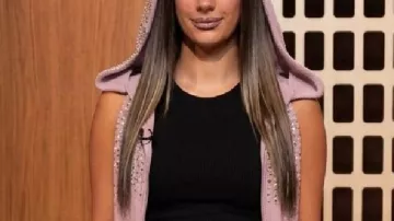 Love Island UK Aftersun S13 Shakira Khan Pink Embellished Hoodie