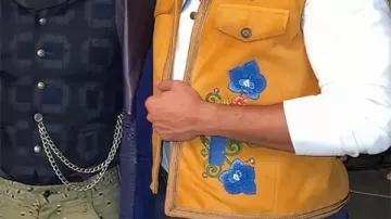 Descendants: Wicked Wonderland Alexandro Byrd Suede Vest worn by Luis Madrigal (Alexandro Byrd) in Descendants: Wicked Wonderland