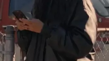 Nemesis Nicolette Harper Black Leather Jacket worn by Nicolette Harper (Stephanie Sigman) in Nemesis (S01)