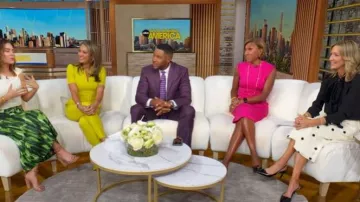 Prada Modellerie Pointed Toe Slingback Pump worn by Lara Spencer as seen in Good Morning America on June 22, 2026