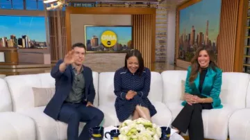 Hobbs Francesca Spot Dress worn by Stephanie Ramos as seen in Good Morning America on  June 23, 2026