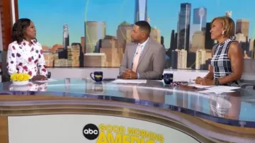 Gabriela Hearst Henri Shirt worn by Deborah Roberts as seen in Good Morning America on June 23, 2026