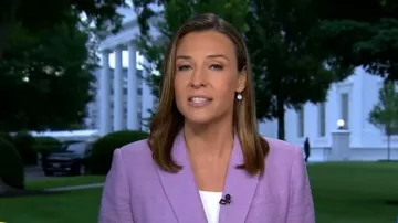 Veronica Beard Miller Dickey Jacket worn by Mary Bruce as seen in Good Morning America on June 23, 2026