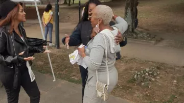 Horsebit 1955 Vertical Cloth Handbag Gucci worn by Pinky Cole as seen in The Real Housewives of Atlanta (S17E10)