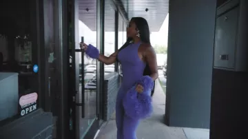 Naked Wardrobe Purple Top worn by (Porsha Williams) as seen in The Real Housewives of Atlanta (S17E10)