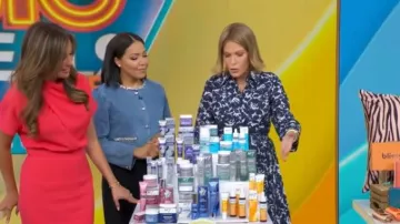 Michael Kors Collection Belted Poplin Shirt Dress worn by Tory Johnson as seen in Good Morning America on June 24, 2026