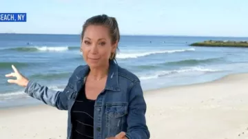 Gap Distressed Denim Jacket worn by Ginger Zee as seen in Good Morning America on  June 24, 2026