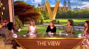 Ulla Johnson Orielle Taffeta Bomber Jacket worn by Whoopi Goldberg as seen in The View on  June 24, 2026