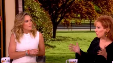 TWP Darted Crewneck Dress worn by Sara Haines as seen in The View on June 24, 2026