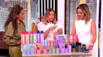 Zara Balloon Sleeve Short Dress worn by Katy Cottam as seen in The View on  June 24, 2026