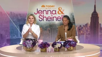 Madewell Triple Metal Keeper Leather Belt worn by Jenna Bush Hager as seen in Today with Jenna & Sheinelle on June 24, 2026