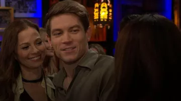 Emporio Armani Zig Zag Jacquard Short Sleeve Shirt worn by  Noah Newman(Lucas Adams) as seen in The Young and the Restless on  June 18, 2026