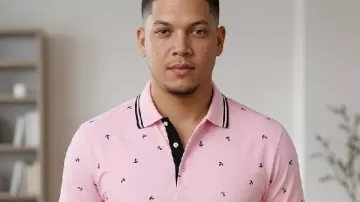 90 Day Fiance 2026 Edward Pink Golf Shirt as seen in 90 Day Fiancé