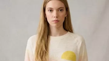 General Hospital Bluesy Burke Sunset Slub Sweatshirt as seen in General Hospital