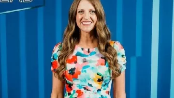 Password S03 Multicolor Floral Dress as seen in Password (S03)