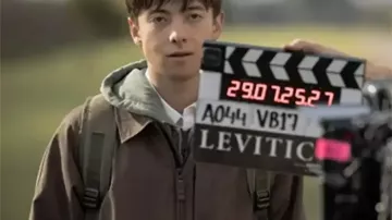 Leviticus Brown Cotton Jacket worn by Naim (Joe Bird) as seen in Leviticus
