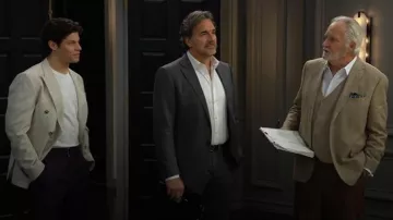 Reiss Belmont Blazer cruzado que lleva RJ Forrester (Brayan Nicoletti) como se ve en The Bold and the Beautiful (S39E192)