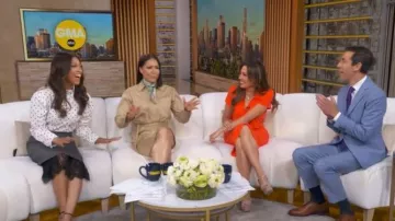 Lauren Ralph Vestido Midi con cinturón Lauren llevado por Stephanie Ramos, visto en Good Morning America el 25 de junio de 2026