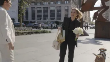 Ramy Brook Laurel americana cruzada de rayas cruzadas por (Lindsay Hubbard) como se ve en In the City (S01E06)