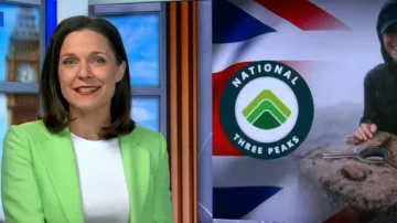 Reiss Gracey Blazer llevada por Maggie Rulli vista en Good Morning America el 29 de junio de 2026