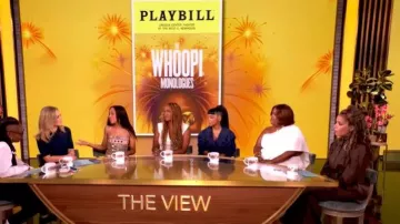 Pantalones de seda Zimmermann Luna Obi usados por Sunny Hostin tal y como se ve en The View el 25 de junio de 2026