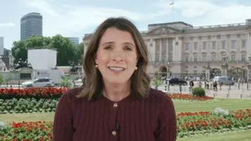 Cárdigan de punto de punto de cable de H&M llevado por Molly Hunter tal y como se ve en Today el 29 de junio de 2026